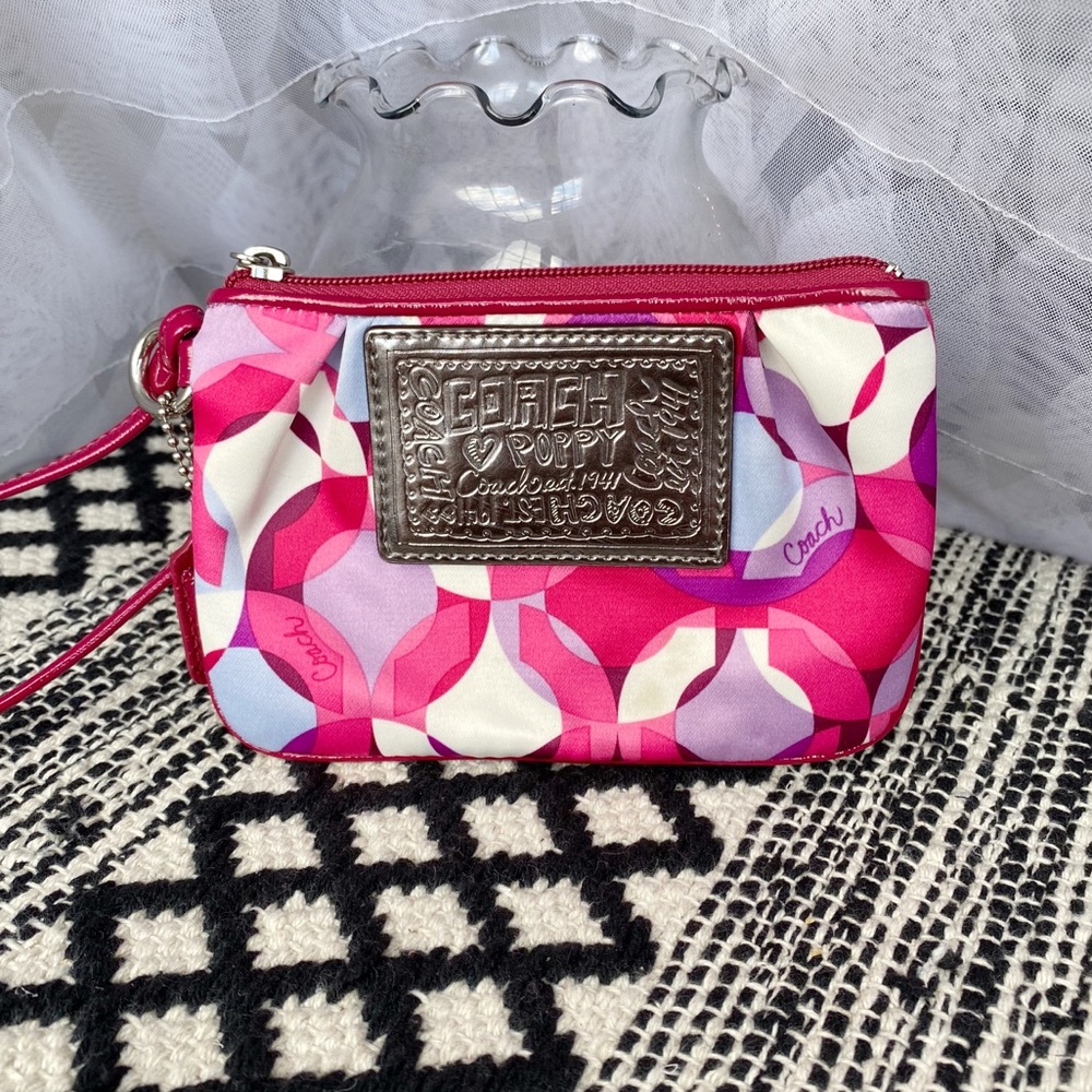 Coach Pleated Wristlet